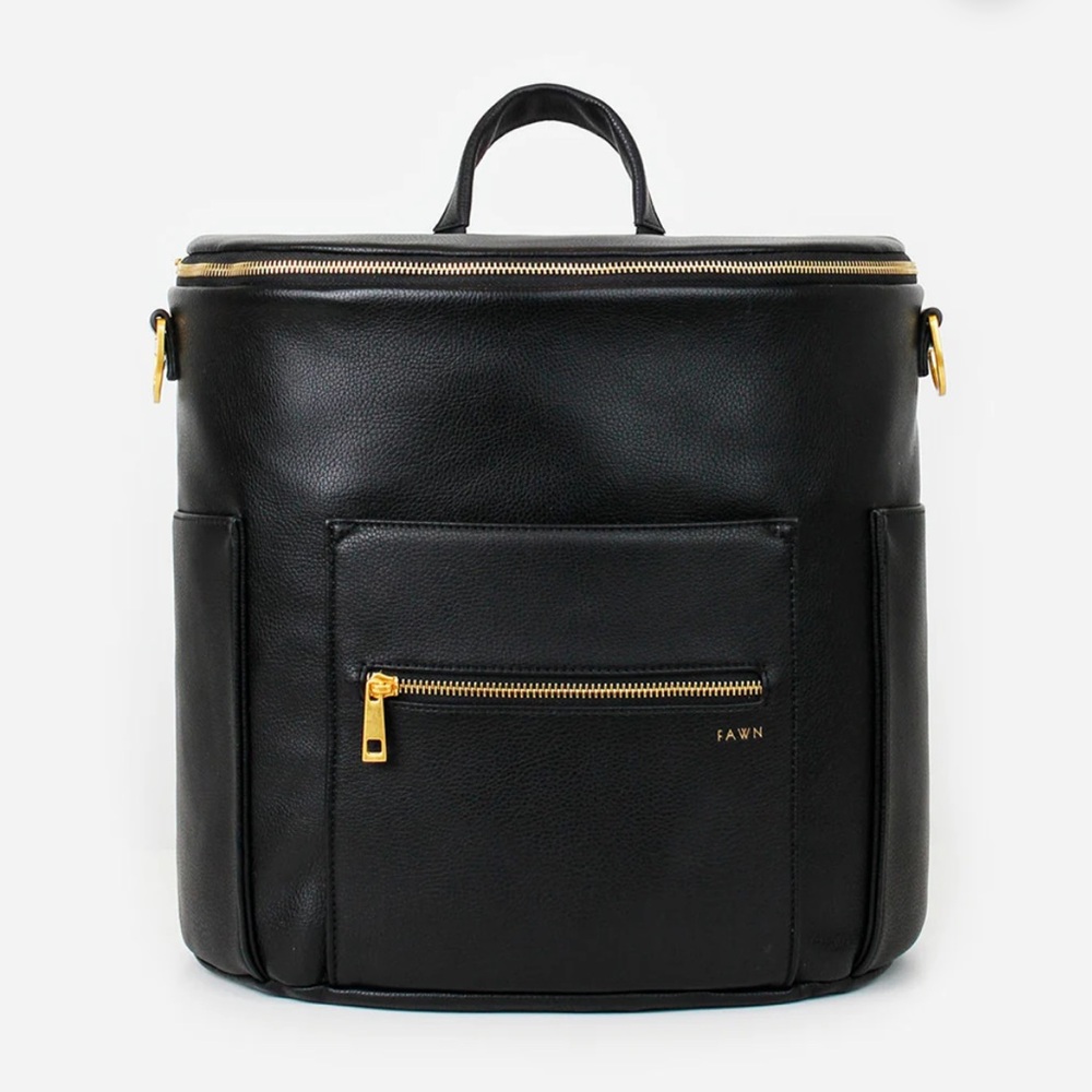 Fawn black diaper bag